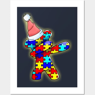 Dare To Be Yourself Dabbing Christmas Bear Posters and Art